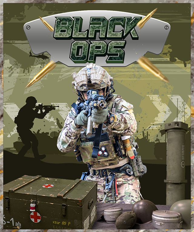 all in adventures escape game black ops poster