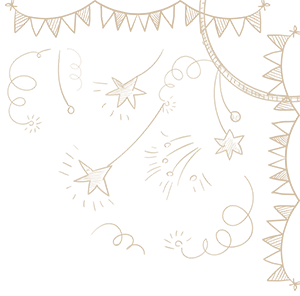 Appealing decorations with colourful confetti, highlighting the fun of Escape Rooms at All In Adventures.